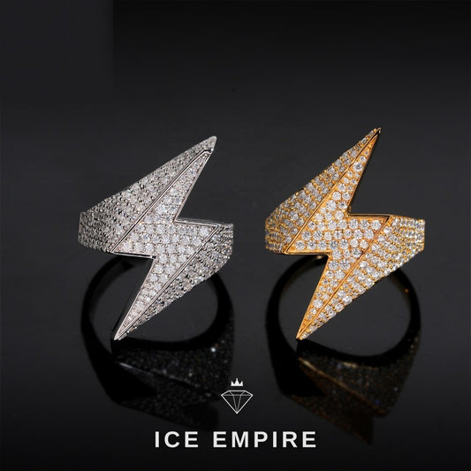 Iced Out 925 Silver Moissanite Ring