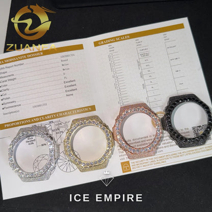Iced Out 925 Silver Moissanite Watch