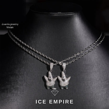 Iced Out 925 Silver Moissanite Pendant