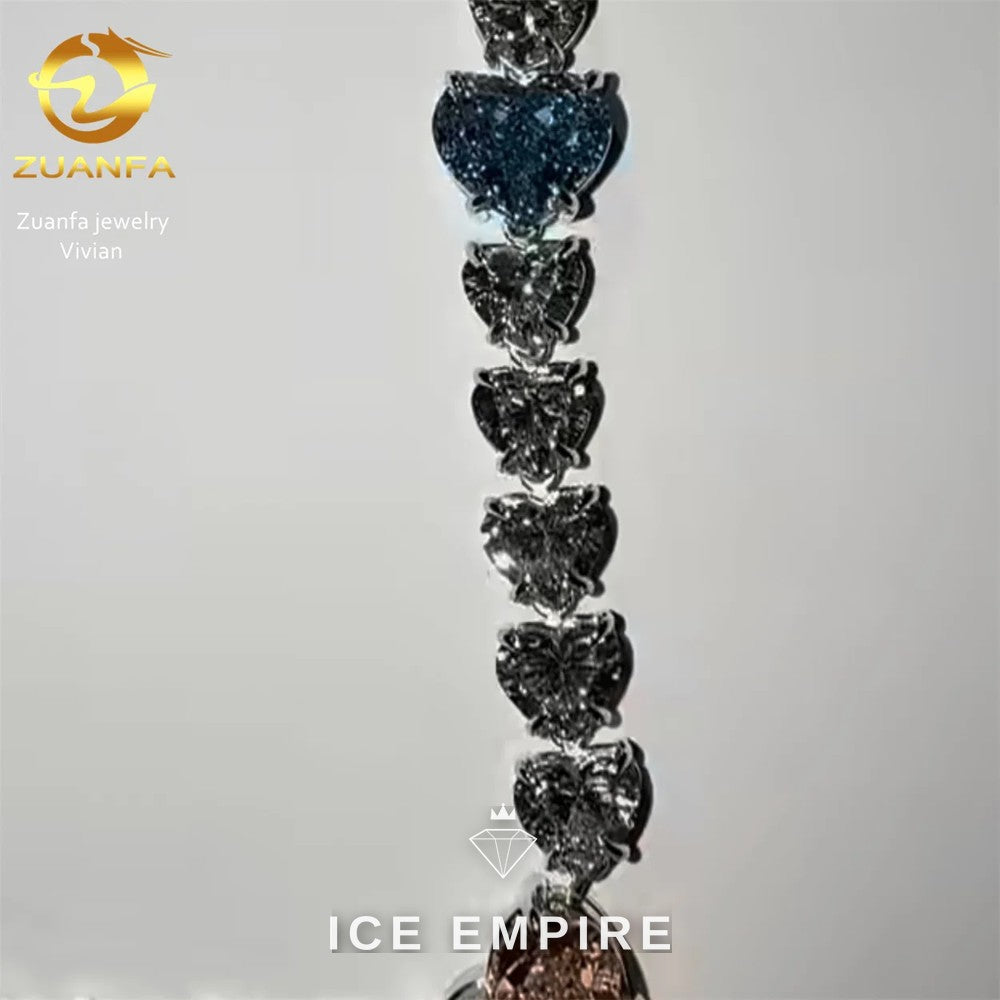 Iced Out Cross 925 Silver Moissanite Pendant