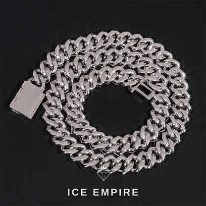 Iced Out Rose Gold Plated Moissanite Cuban Chain