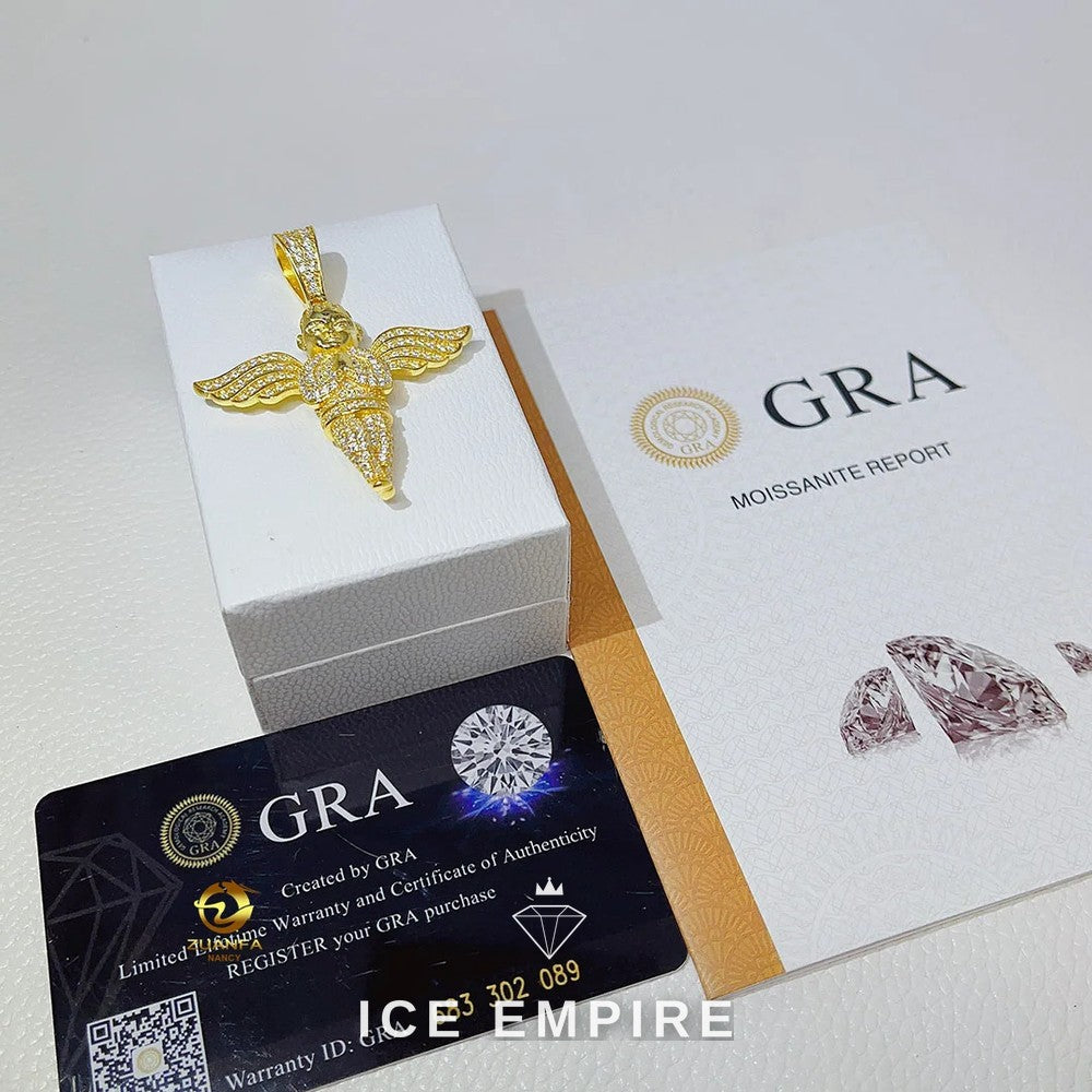 Iced Out Rose Gold Plated Pendant