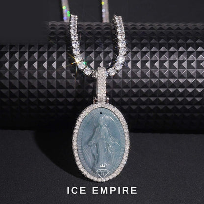 Iced Out 925 Silver Moissanite Pendant