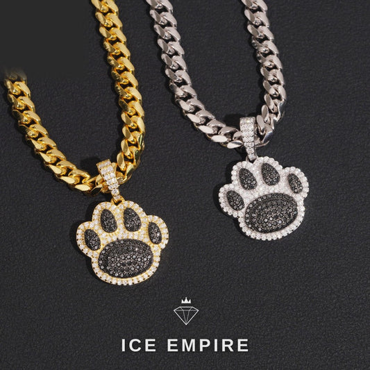 Iced Out Rose Gold Plated Moissanite Pendant