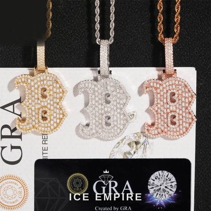 Baguette Rose Gold Plated Pendant