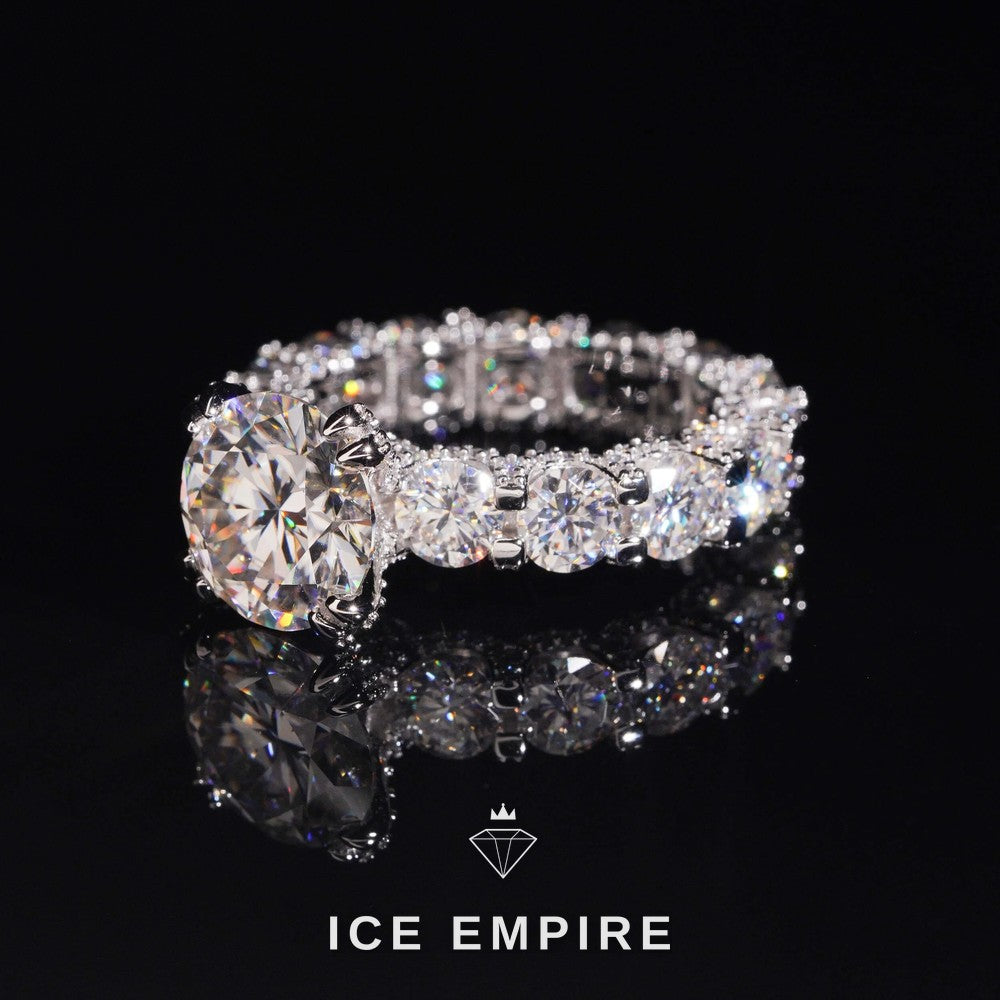 Iced Out 925 Silver Moissanite Watch