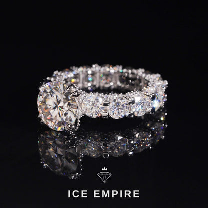 Iced Out 925 Silver Moissanite Watch