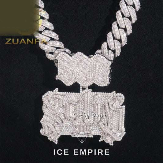 Iced Out Rose Gold Plated Pendant