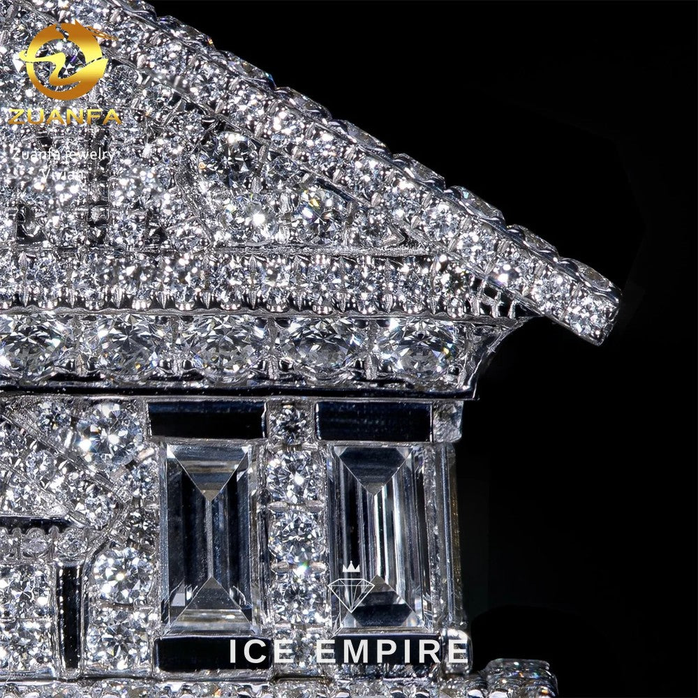 Iced Out 925 Silver Moissanite Ring