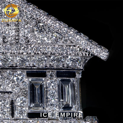 Iced Out 925 Silver Moissanite Ring