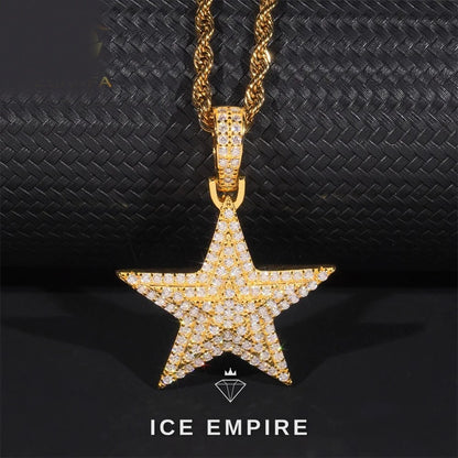 Iced Out 925 Silver Pendant