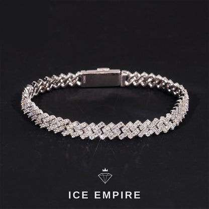 Iced Out Gold Plated Moissanite Cuban Chain