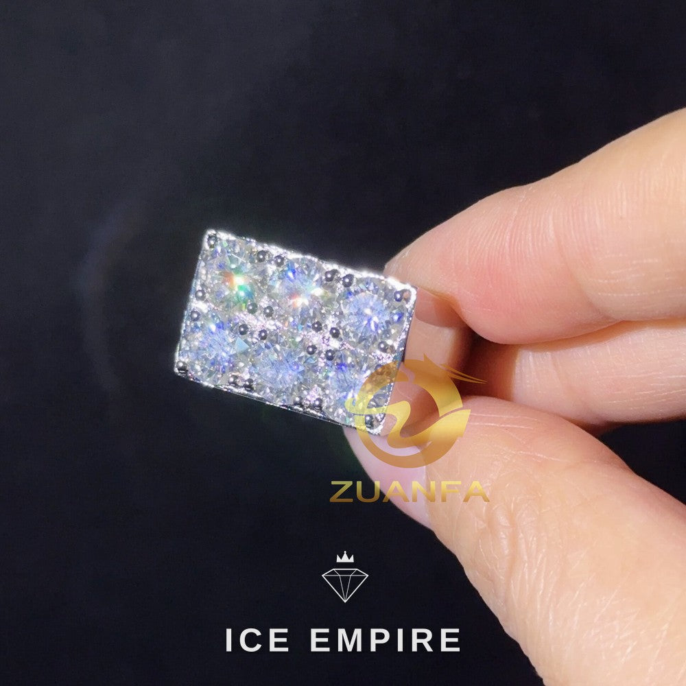 Iced Out 925 Silver Moissanite Cuban Chain