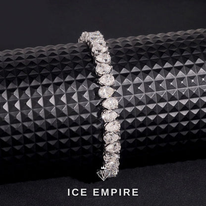 Iced Out 925 Silver Moissanite Tennis Bracelet