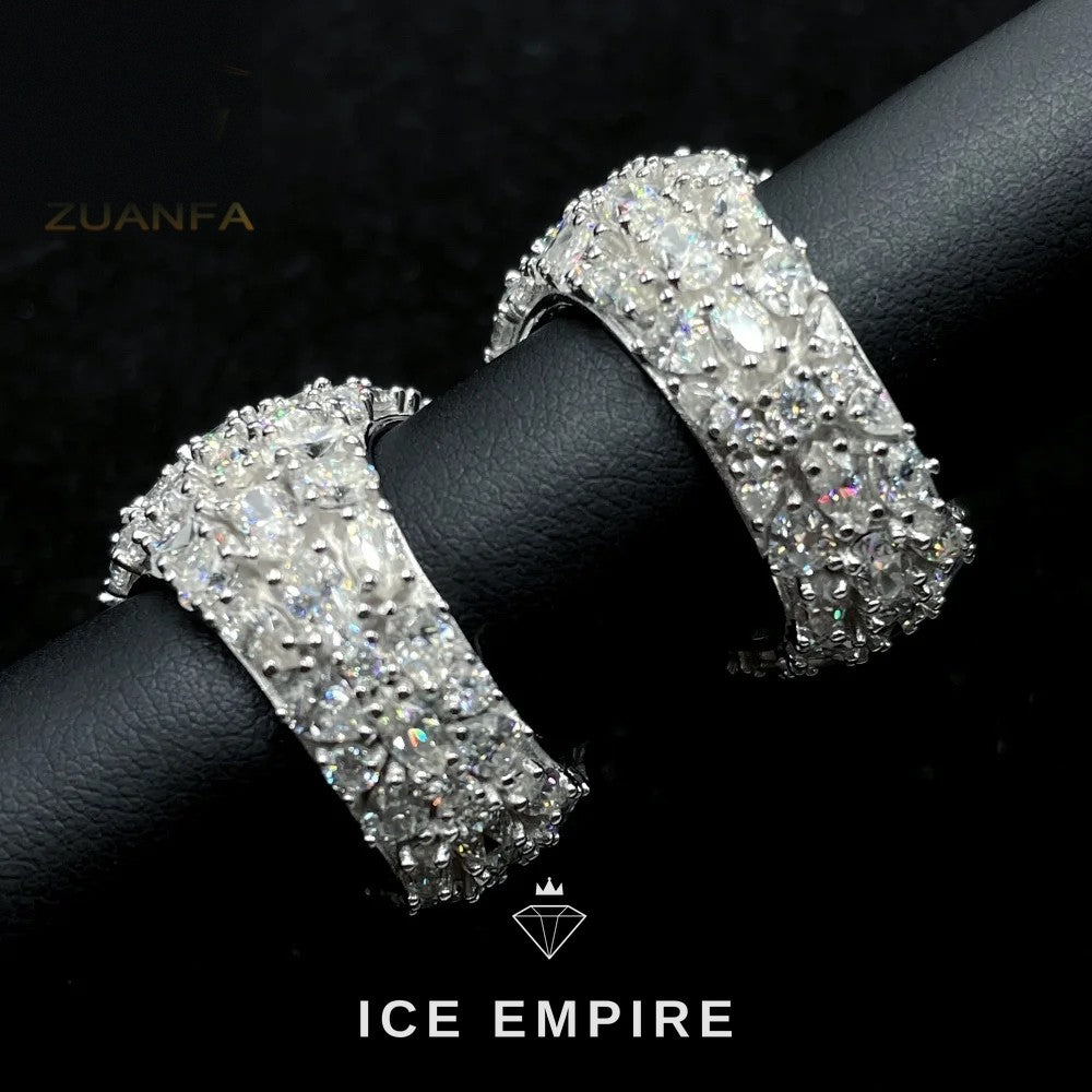 Iced Out Gold Plated Moissanite Ring