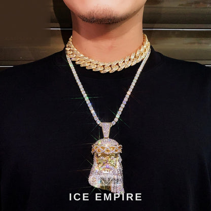 Iced Out Gold Plated Pendant