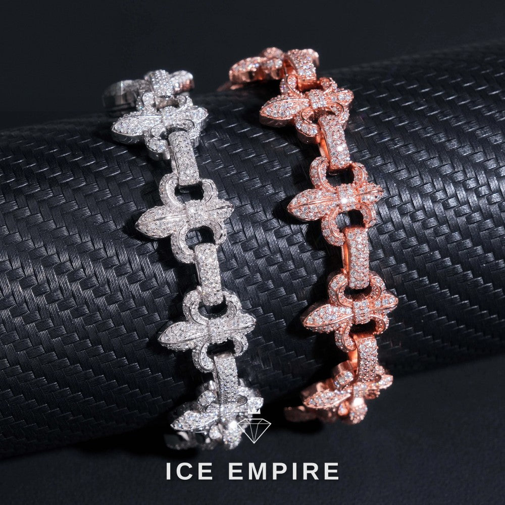 Iced Out 925 Silver Moissanite Cuban Chain