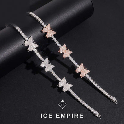 Iced Out 925 Silver Moissanite Tennis Chain