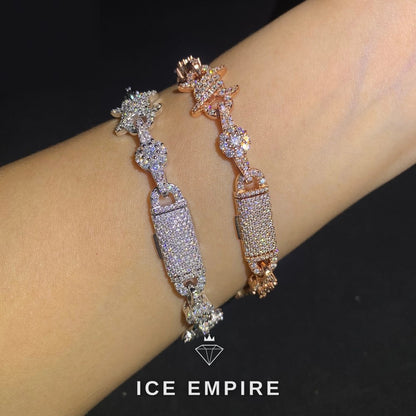 Iced Out 925 Silver Moissanite Cuban Chain