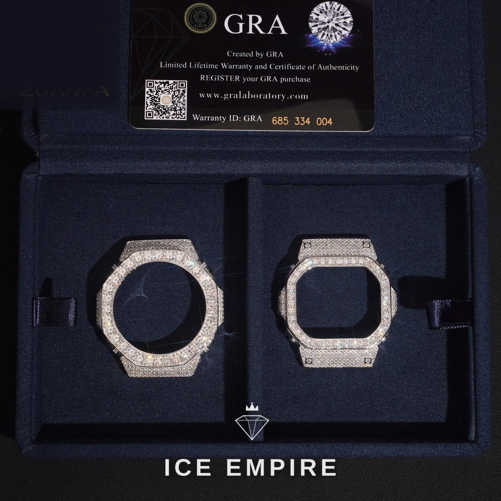 Iced Out 925 Silver Moissanite Watch