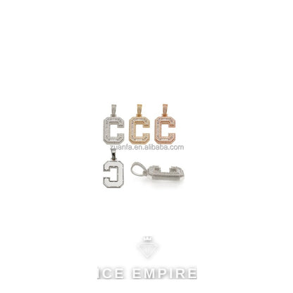 Iced Out Baguette Gold Plated Moissanite Pendant