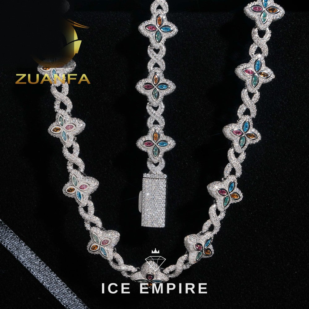 Iced Out Gold Plated Moissanite Cuban Chain