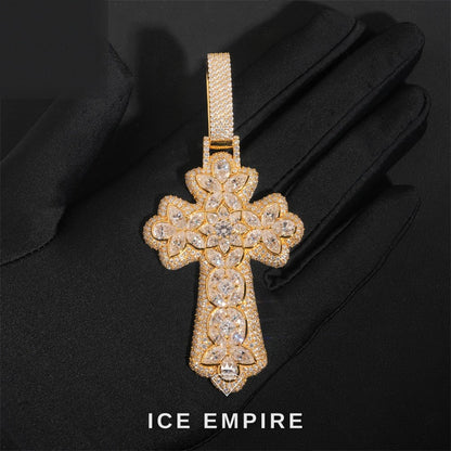 Iced Out Baguette Rose Gold Plated Cuban Chain