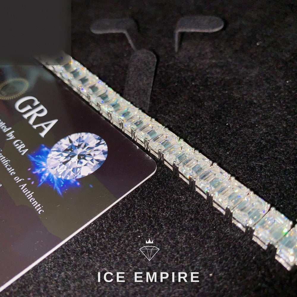 Iced Out Rose Gold Plated Moissanite Cuban Chain