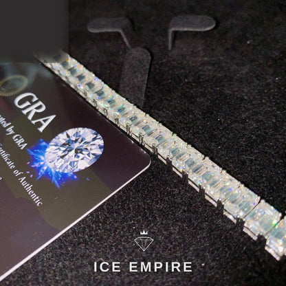 Iced Out Rose Gold Plated Moissanite Cuban Chain