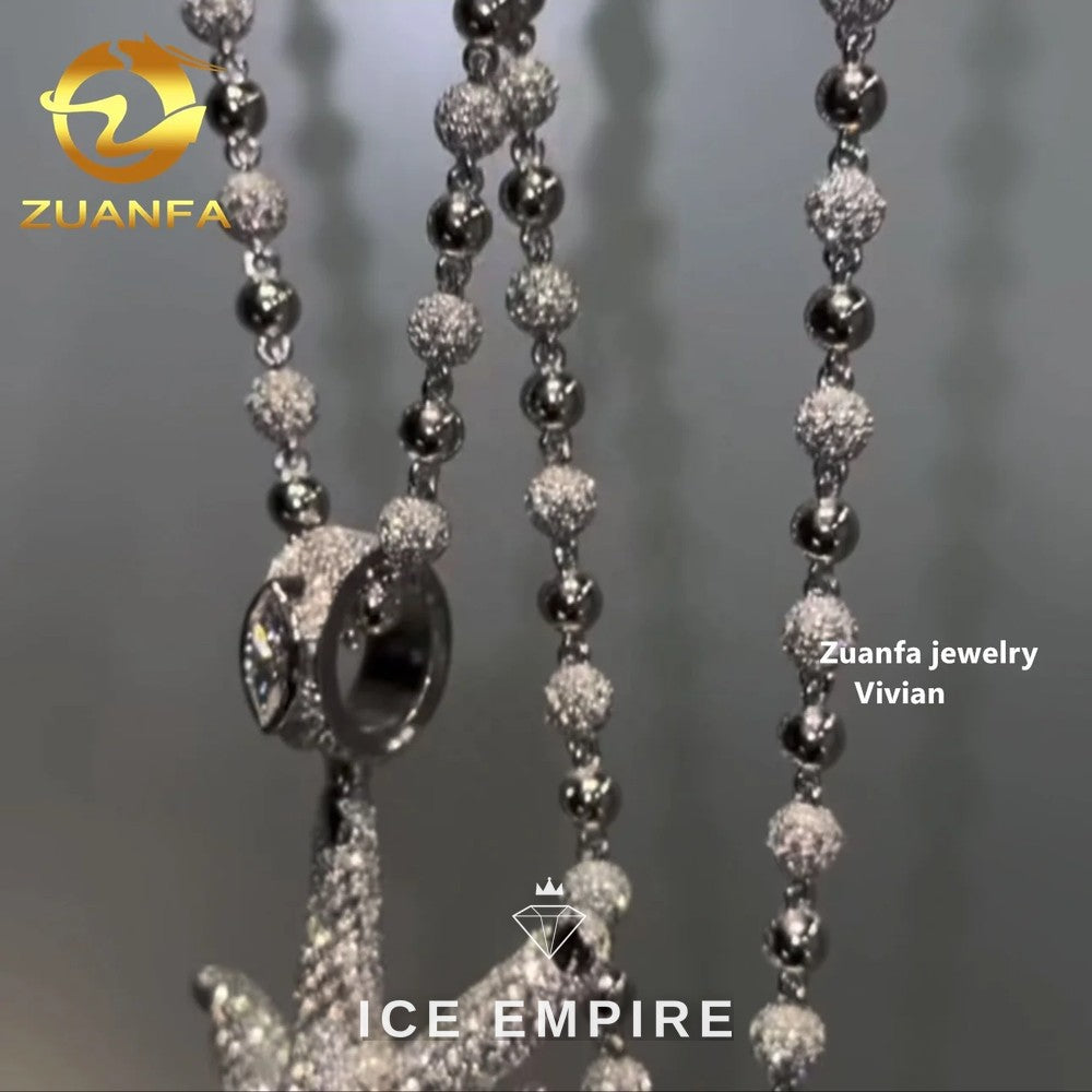 Iced Out 925 Silver Pendant