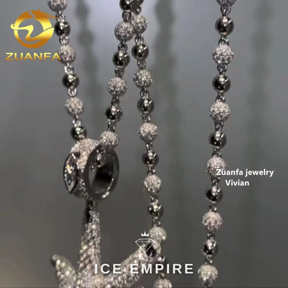 Iced Out 925 Silver Pendant