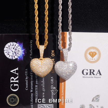 Iced Out Cross Gold Plated Moissanite Pendant