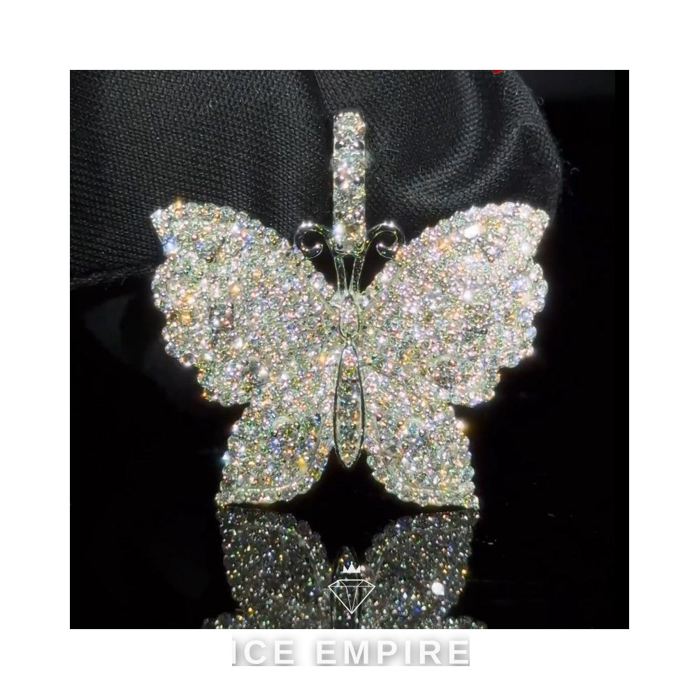 Iced Out Gold Plated Lab Grown Diamond Pendant