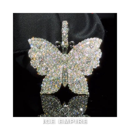 Iced Out Gold Plated Lab Grown Diamond Pendant