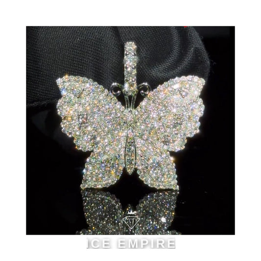 Iced Out Gold Plated Lab Grown Diamond Pendant