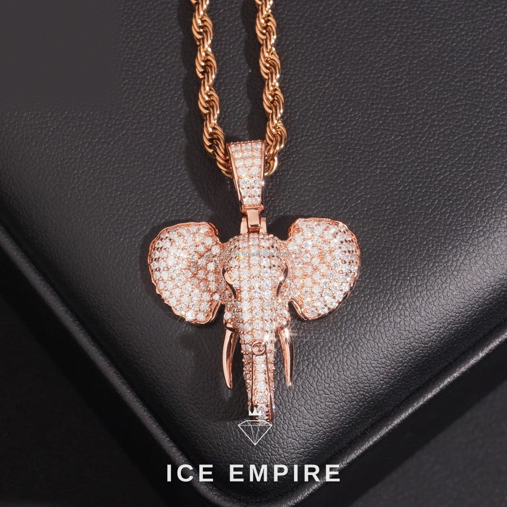Iced Out Cross 925 Silver Moissanite Pendant