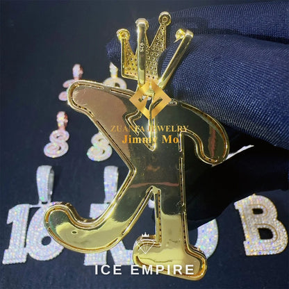 Iced Out 925 Silver Pendant