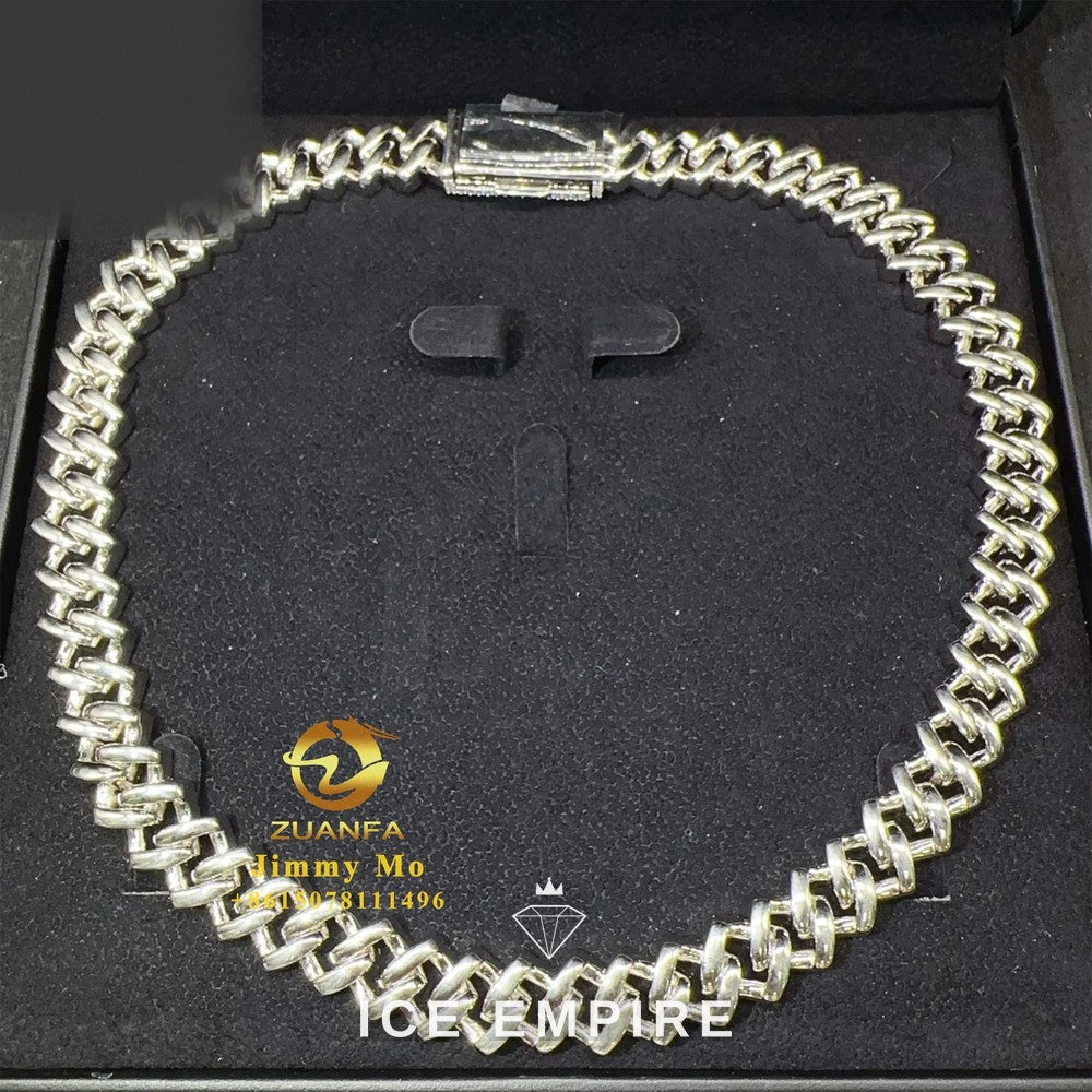 Iced Out Rose Gold Plated Moissanite Cuban Chain