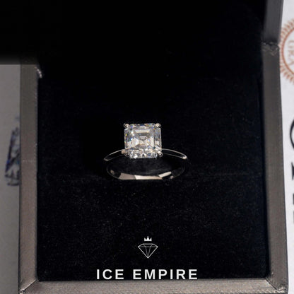 Iced Out 925 Silver Moissanite Wedding Band