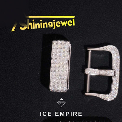 Iced Out 925 Silver Moissanite Watch