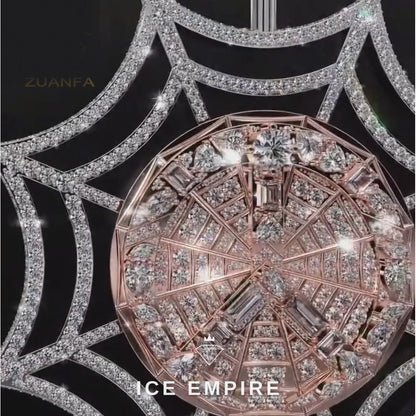 Iced Out Cross 925 Silver Moissanite Pendant