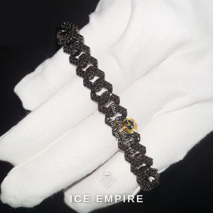 Iced Out Rose Gold Plated Moissanite Cuban Chain