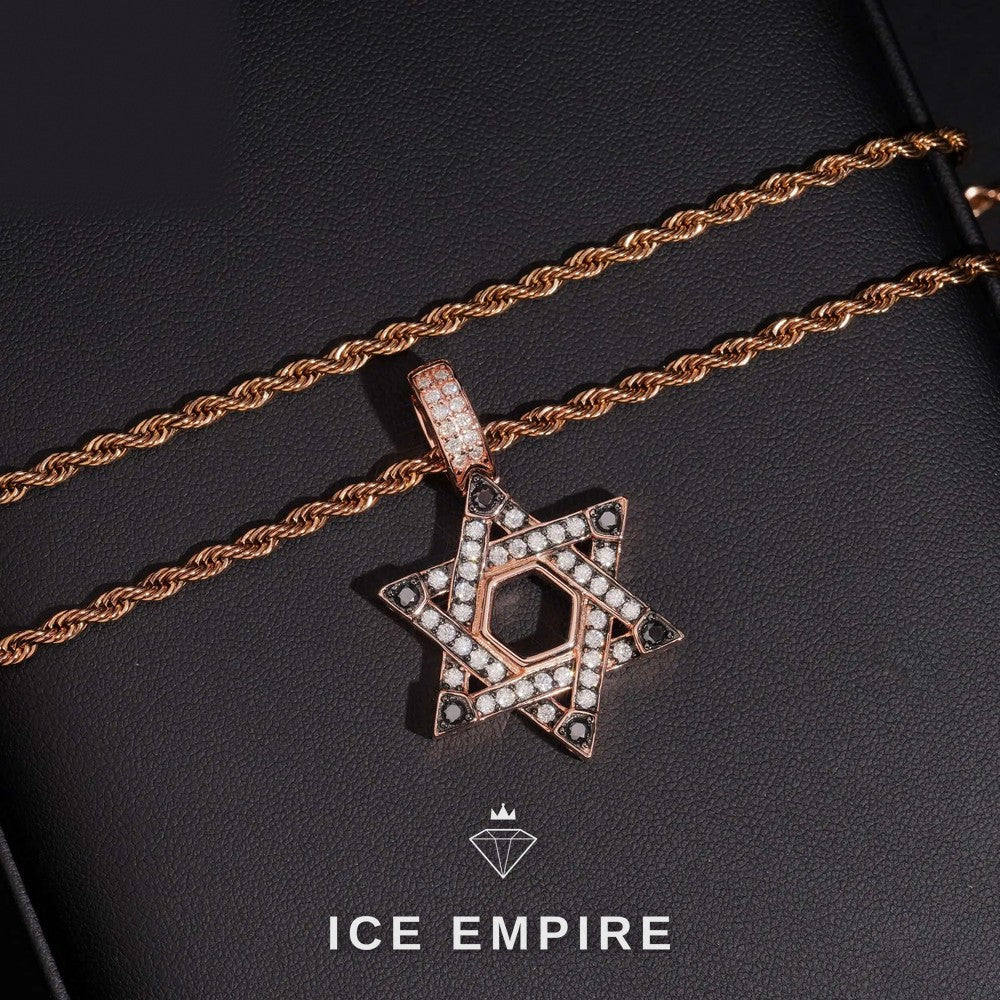 Iced Out Baguette 925 Silver Moissanite Pendant