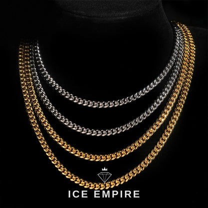 Iced Out Gold Plated Moissanite Cuban Chain