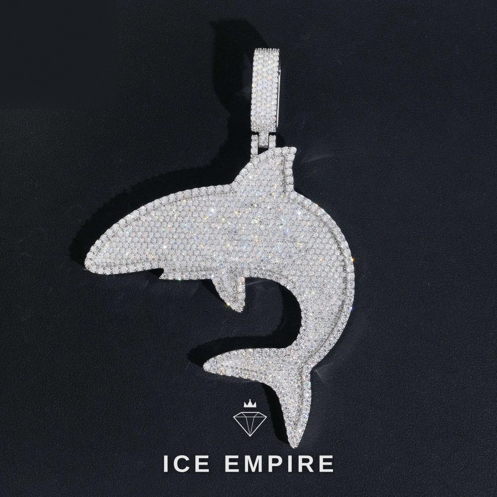 Iced Out Gold Plated Moissanite Pendant
