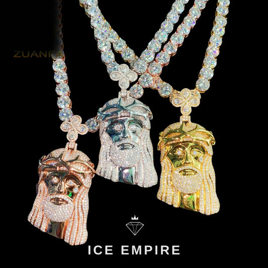 Iced Out 925 Silver Pendant