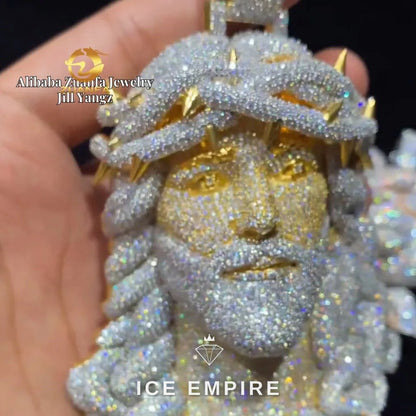 Iced Out 925 Silver Pendant