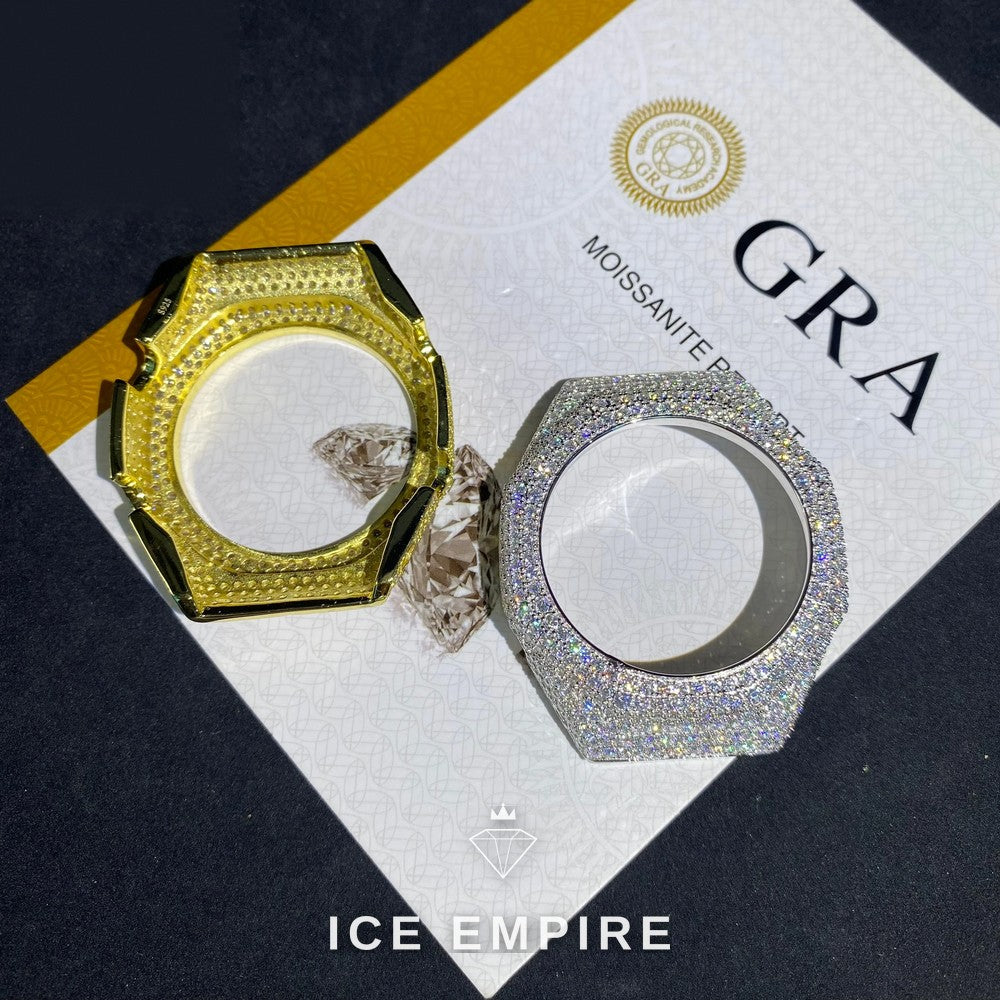 Iced Out 925 Silver Moissanite Watch