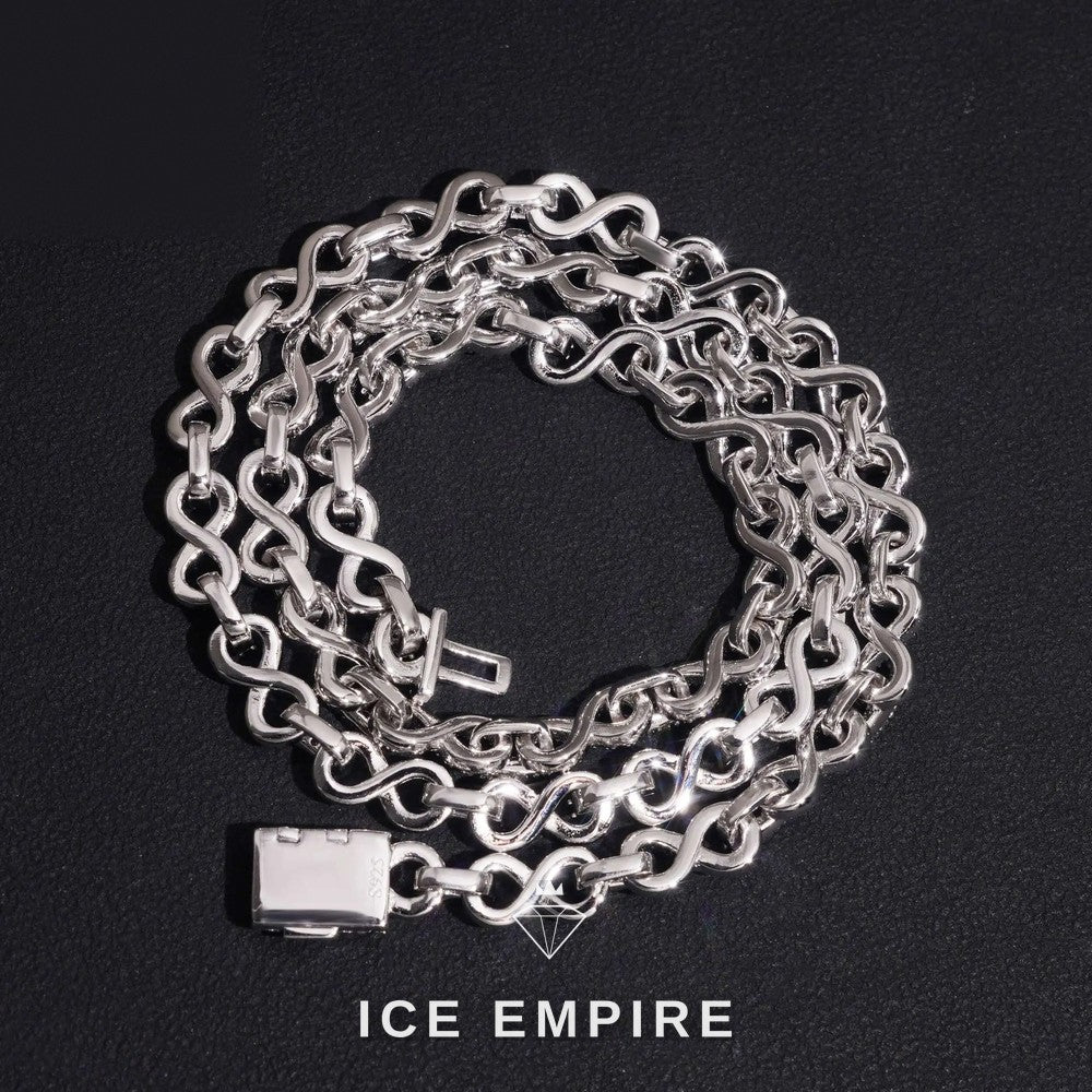 Iced Out Rose Gold Plated Moissanite Cuban Chain