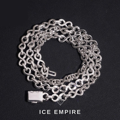 Iced Out Rose Gold Plated Moissanite Cuban Chain